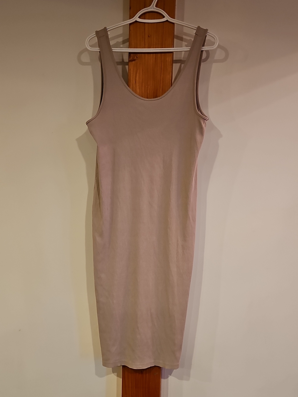 H&M Sleeveless Scoop Midi Dress - Light Blush